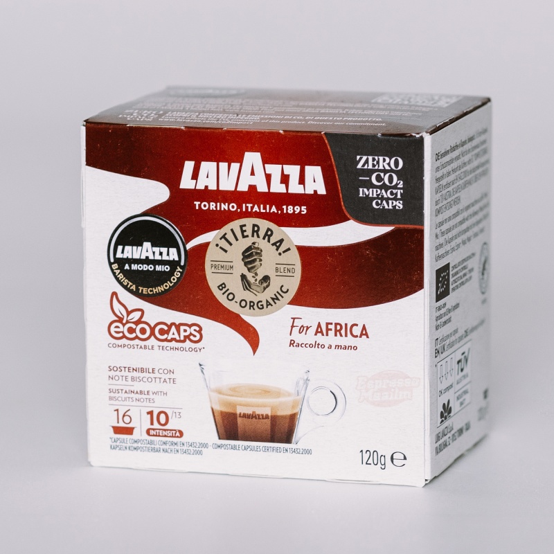 Kohvikapslid LAVAZZA TIERRA BIO AFRICA (16 tk) LAVAZZA A Modo Mio tüüp