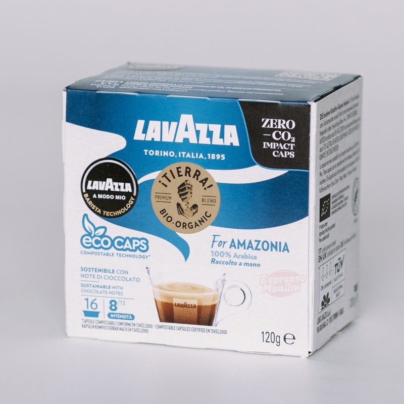 Kohvikapslid LAVAZZA TIERRA BIO AMAZONIA (16 tk) LAVAZZA A Modo Mio tüüp