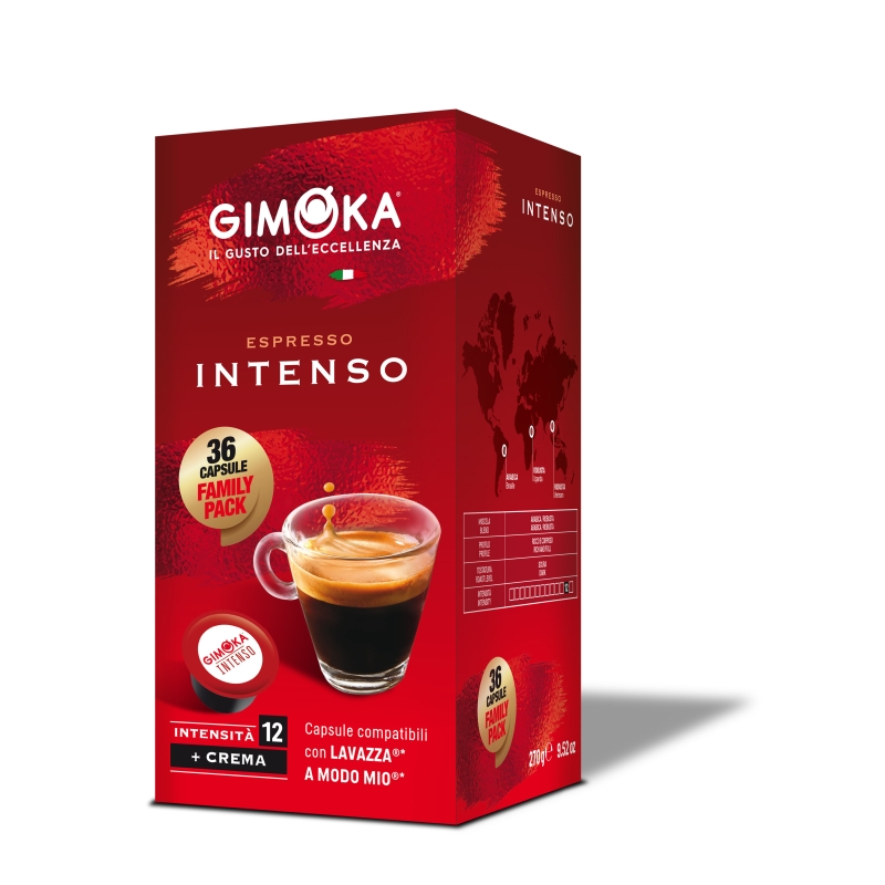 Kohvikapslid GIMOKA Intenso (36 tk) Lavazza A Modo Mio tüüp