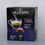 Kohvikapslid Lollo Caffe NERA (100 tk) Lavazza A Modo Mio tüüp